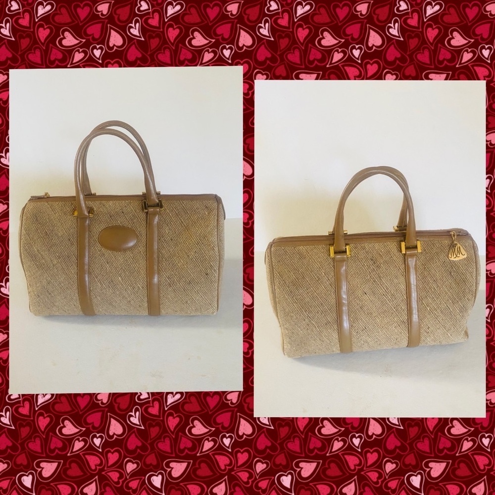 Vintage Morris Moskowitz Tan Brown Satchel Handbag